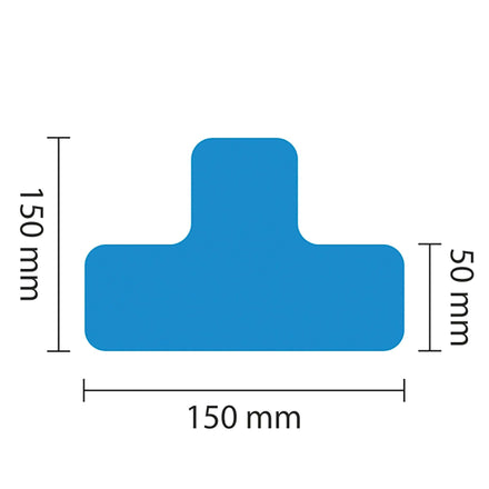 PROline Warehouse & Pallet Zone Markers - Self-Adhesive Stickers - Blue