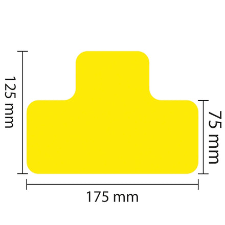 PROline Warehouse & Pallet Zone Markers - Self-Adhesive Stickers - Yellow