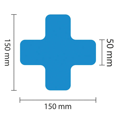 PROline Warehouse & Pallet Zone Markers - Self-Adhesive Stickers - Blue