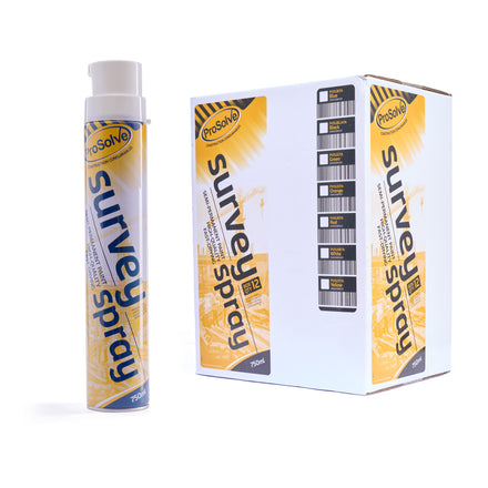 ProSolve White Survey Paint Invertible Aerosol Spray (Acrylic) 750ml