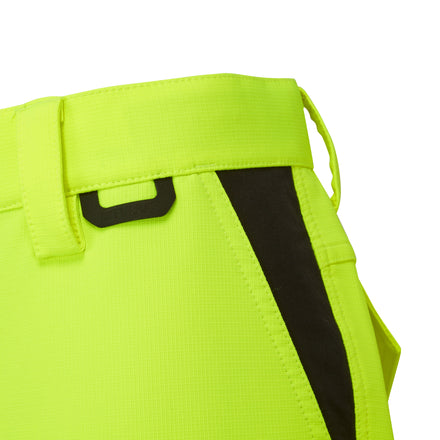 Pulsar Life Mens Hi Vis Yellow Stretch Combat Trousers LFE921