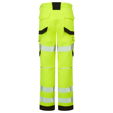 Pulsar Life Ladies Hi Vis Yellow Stretch Combat Trousers LFE971