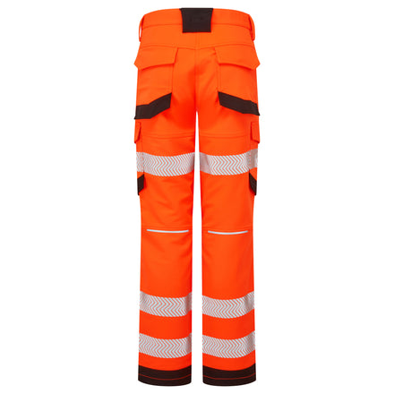 Pulsar Life Ladies Rail Spec Hi Vis Orange Combat Trousers LFE972