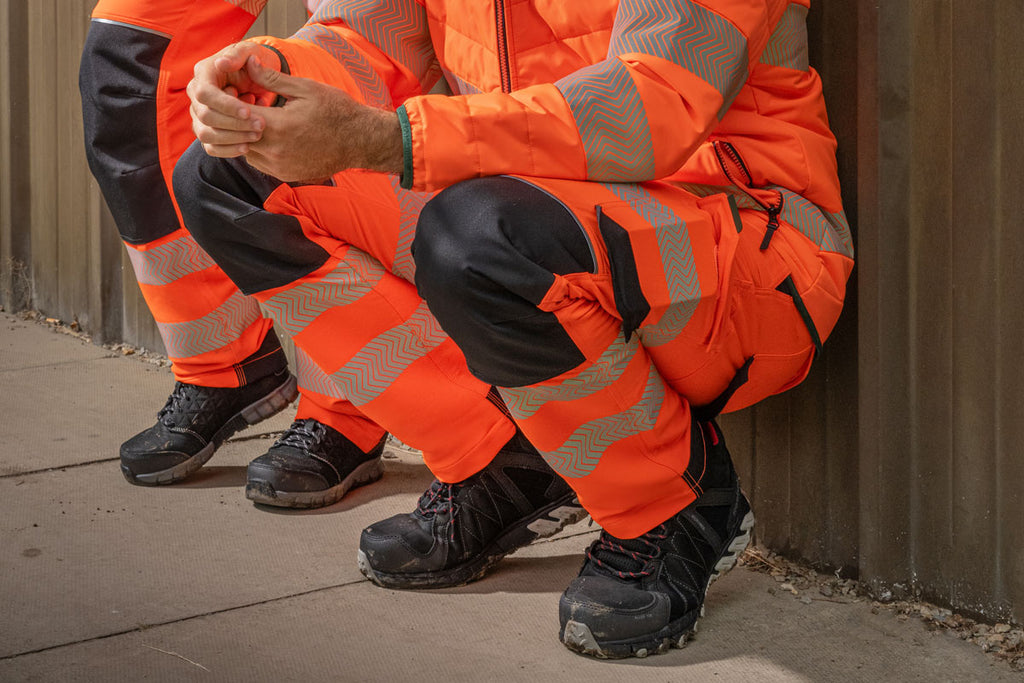 Pulsar Life Mens Hi Vis Yellow Stretch Combat Trousers LFE921