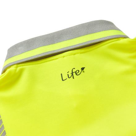 Pulsar Life Mens Hi Vis Yellow Long Sleeved Polo Shirt LFE925-NB
