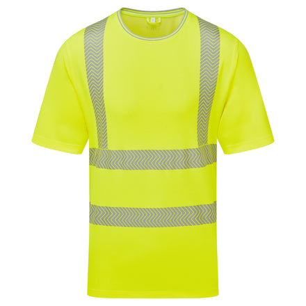 Pulsar Life Men's Hi-Vis Yellow T-Shirt Short-Sleeved LFE933