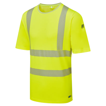 Pulsar Life Men's Hi-Vis Yellow T-Shirt Short-Sleeved LFE933