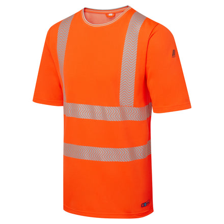 Pulsar Life Men's Hi-Vis Orange T-Shirt Short-Sleeved LFE934