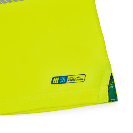 Pulsar Life Men's Hi-Vis Yellow T-Shirt Long-Sleeved LFE935