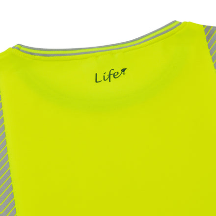 Pulsar Life Men's Hi-Vis Yellow T-Shirt Long-Sleeved LFE935