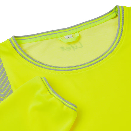 Pulsar Life Men's Hi-Vis Yellow T-Shirt Long-Sleeved LFE935