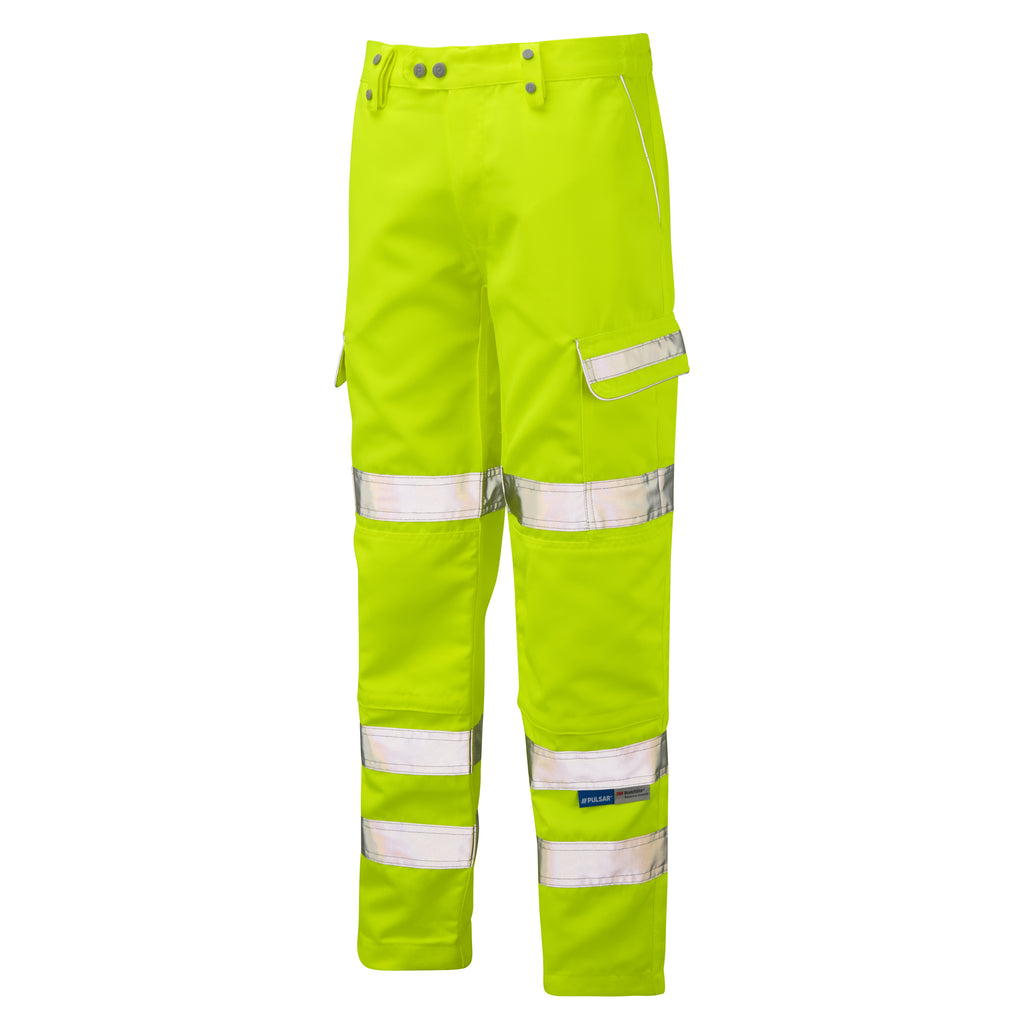 Pulsar Protect Hi Vis Yellow Combat Trouser P346