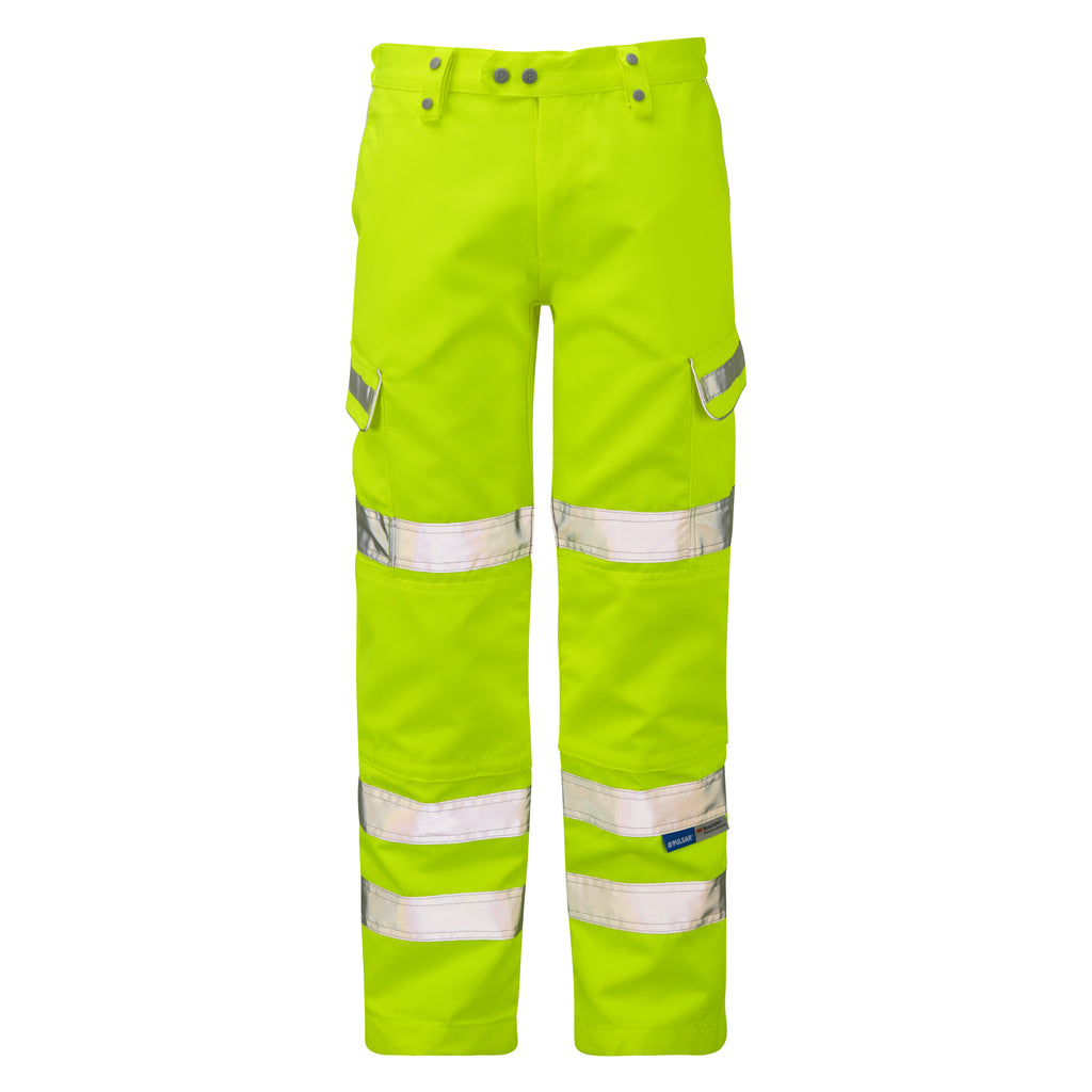 Pulsar Protect Hi Vis Yellow Combat Trouser P346