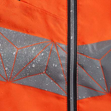 Pulsar React Rct801 Hi Vis Orange Waterproof Shell Jacket Feature 1
