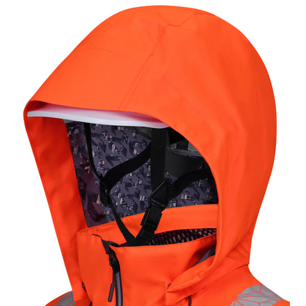 Pulsar React Rct801 Hi Vis Orange Waterproof Shell Jacket Feature 13