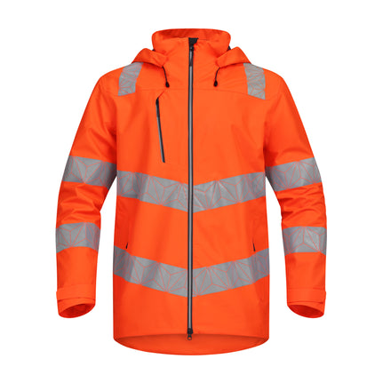 Pulsar React Rct801 Hi Vis Orange Waterproof Shell Jacket Front