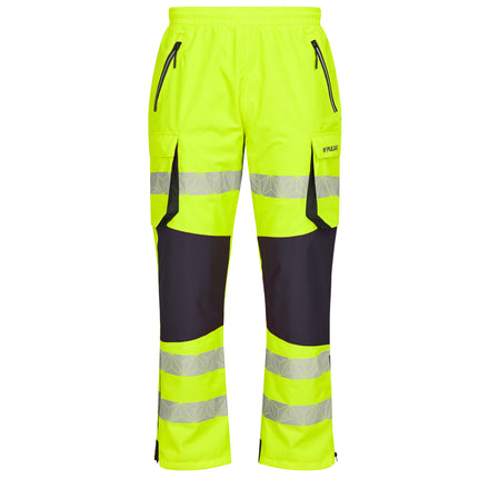 Pulsar React Rct802 Hi Vis Yellow Waterproof Overtrousers Front