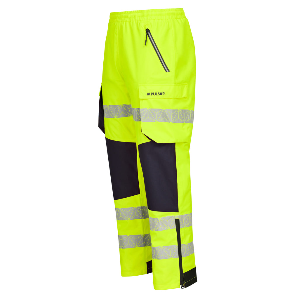 Pulsar React Rct802 Hi Vis Yellow Waterproof Overtrousers Main