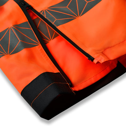 Pulsar React Rct803 Hi Vis Orange Waterproof Overtrousers Feature 1