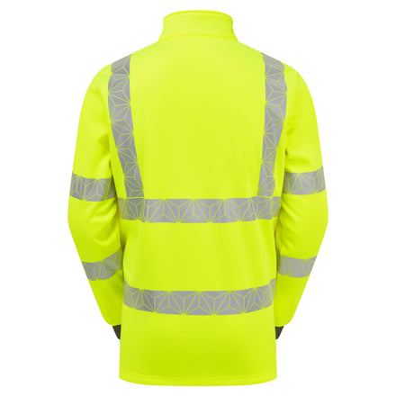 PULSAR React Hi-vis Yellow 1/4 Zip Sweater RCT804
