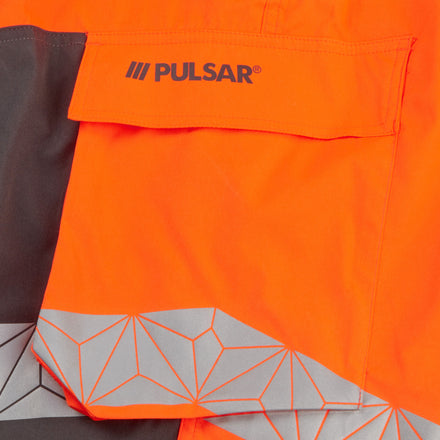 PULSAR React Hi-vis Orange/Grey Combat Trousers RCT811