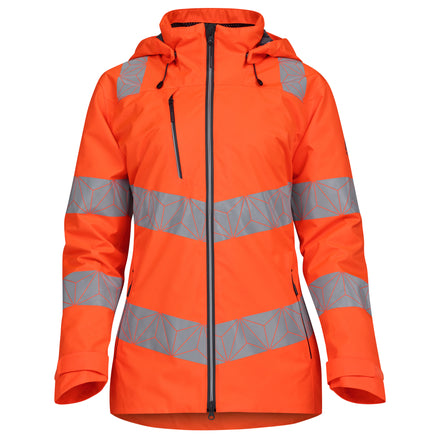 Pulsar React Rct851 Hi Vis Orange Waterproof Shell Jacket Front