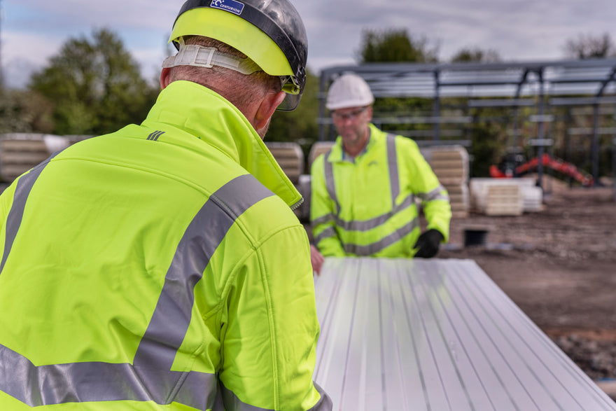 Workers Wearing Yellow Hi-vis Jackets