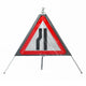 Road Narrows Left Sign dia. 517 - Classic Roll Up Sign / RA1