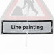 'Line Painting' Roll Up Road Sign Supplementary Plate Dia. 7001.1 / RA1