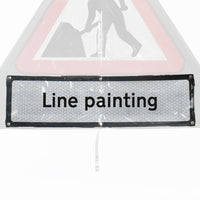 'Line Painting' Roll Up Road Sign Supplementary Plate Dia. 7001.1 / RA1
