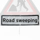'Road Sweeping' Roll Up Road Sign Supplementary Plate Dia. 7001.1 / RA1