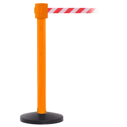 SafetyPro 335 10.6m x 50mm Belt Barrier System (Orange / Red / White Chevron)