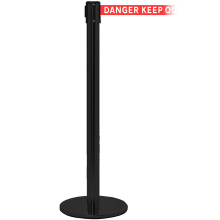 QueuePro 251 3.4m x 50mm Belt Barrier System (Black / Danger Keep Out | Red-White)