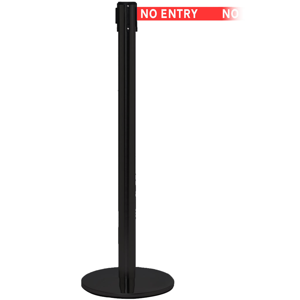 QueuePro 251 3.4m x 50mm Belt Barrier System (Black / No Entry | Red)