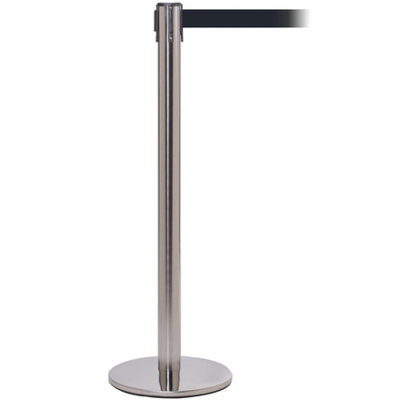 QueuePro 251 3.4m x 50mm Belt Barrier System (Satin Stainless / Black)