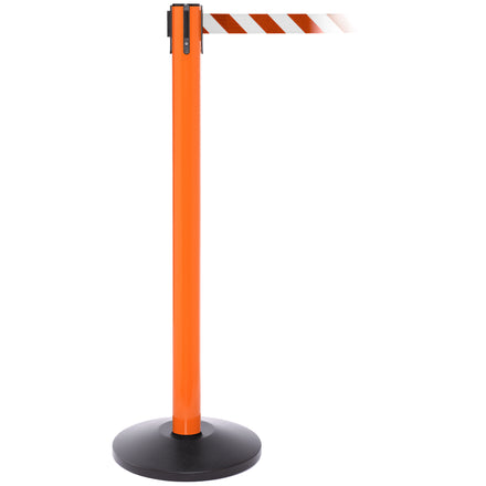 SafetyPro 250 3.4m x 50mm Belt Barrier System (Orange / Red / White Chevron)
