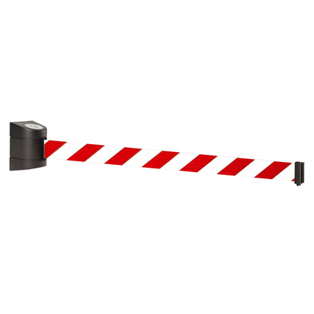 WallPro 400 4.6m x 50mm Belt Barrier System (Black / Red / White Chevron)