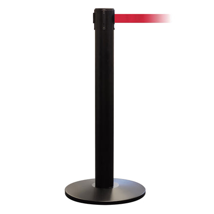 QueuePro 400 50mm Belt Barrier System - Black Post