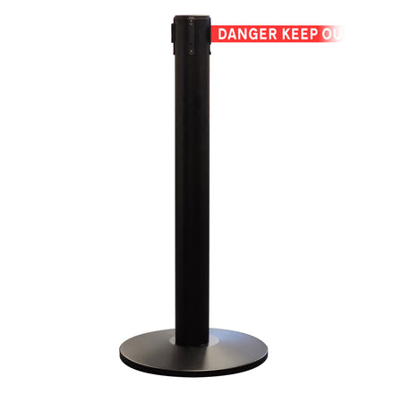 QueuePro 400 50mm Belt Barrier System - Black Post