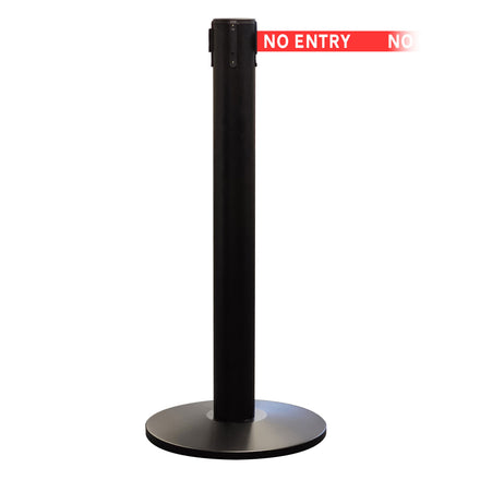 QueuePro 400 50mm Belt Barrier System - Black Post