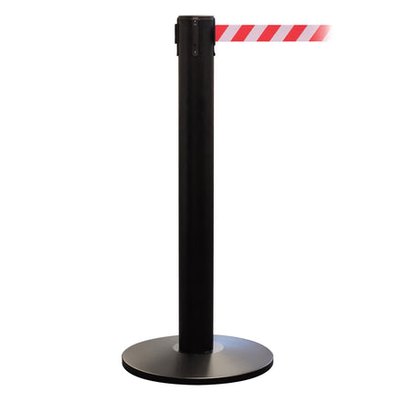 QueuePro 400 50mm Belt Barrier System - Black Post