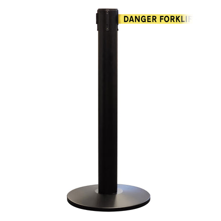 QueuePro 400 50mm Belt Barrier System - Black Post