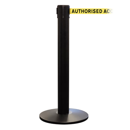 QueuePro 400 50mm Belt Barrier System - Black Post
