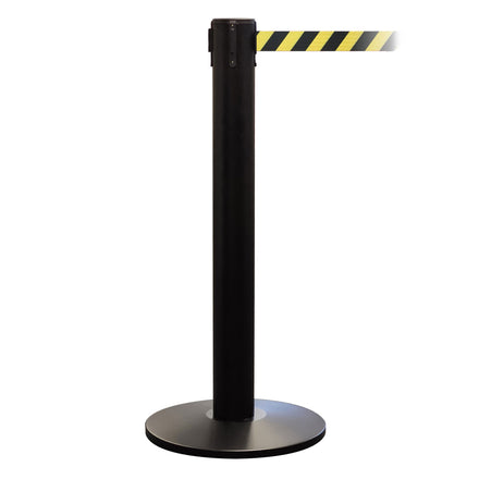 QueuePro 400 50mm Belt Barrier System - Black Post