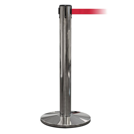 QueuePro 400 50mm Belt Barrier System - Polished Stainless Post