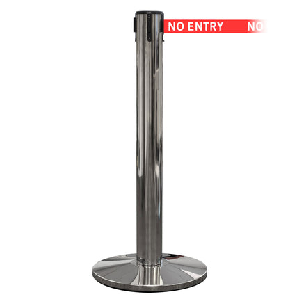 QueuePro 400 50mm Belt Barrier System - Polished Stainless Post