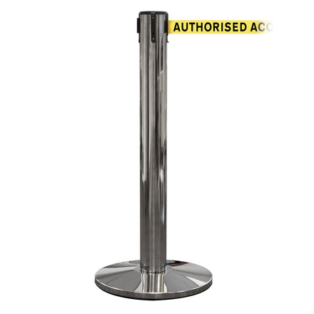 QueuePro 400 50mm Belt Barrier System - Polished Stainless Post