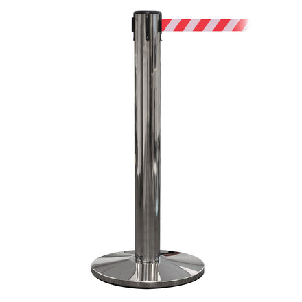 QueuePro 400 50mm Belt Barrier System - Polished Stainless Post