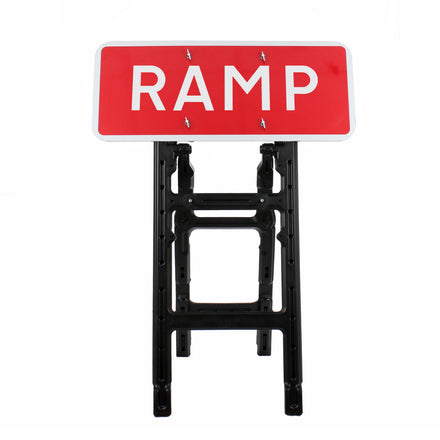 RAMP Quick Fit Sign Dia. 7010 1050x450mm 3mm Plastic RA1 (Face Only)