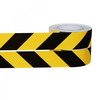 Self Adhesive Retro Reflective Hazard Warning Tape 25m - 2 Pack